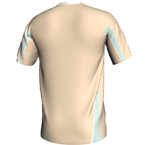 เสื้อฟุตบอลคอวีผู้ชาย ลายบล็อกสี พิมพ์ลายแบบซับลิเมชั่น ระบายเหงื่อได้ดี ผลิตจากโพลีเอสเตอร์ แขนสั้น ชุดกีฬาสำหรับผู้ใหญ่ - Product Image 6