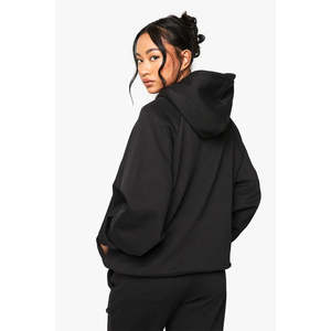 Conjunto de 2 Piezas de Sudadera con Capucha Larga Personalizada de Alta Calidad para Mujer, Pantalones Deportivos de Felpa, Sudadera Holgada de Invierno para Mujer - Product Image 6