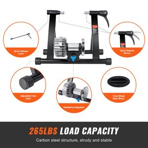 "Bike Trainer <b>Stand</b> with Noise Reduction Fluid Flywheel 26" & 29" Wheels Portable Hub Motor <b>Cycling</b> <b>Stand</b>" - Product Image 3