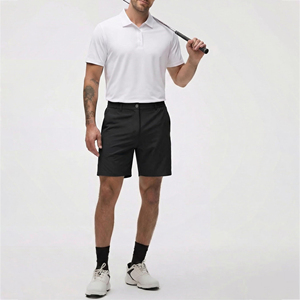 Shorts de golf pour hommes, prêts pour le voyage, avec logo personnalisé, bas de sport pliables, look soigné, vêtements de sport pour le travail et les loisirs - Product Image 5