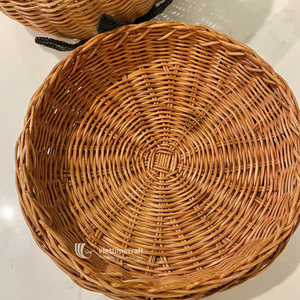 Rattan Pumpkin Basket Decorative Autumn Harvest <b>Lid</b> Eco-Friendly Wicker Handmade Tabletop <b>Gift</b> <b>Box</b> Halloween Thanksgiving Decor - Product Image 4