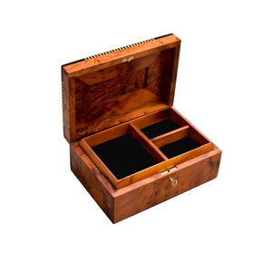 Caja de joyería de madera de lujo de 3 niveles con cerradura y cajones, estuche organizador con logotipo personalizado, caja de embalaje de joyería con tapa de vidrio al por mayor. - Product Image 2