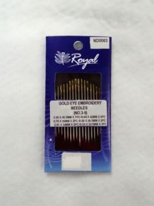 เข็มปักผ้า ND0063 |   เข็มปักลายรอยัลโกลด์อาย เบอร์ 3-9 เหล็กกล้าเย็บมือ ND0063 - Product Image 2