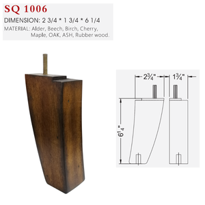 Pata de Mueble Cónica Asimétrica de Madera Maciza, Patas Modernas para Sofá, Silla y Mesa, OEM Vietnam - Product Image 6