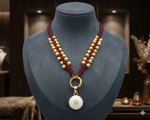 Elegante colgante artesanal con cuentas para uso diario y ocasional para mujeres. - Product Image 4