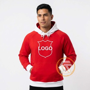 Sweat-shirt à capuche rouge pour homme GREEK TREASURES, 100% coton molletonné, coupe classique, décontracté, avec poche logo sur le devant, séchage rapide, respirant, hiver - Product Image 3