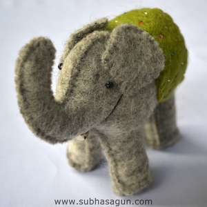 Dark Blue Elephant <b>Toy</b> Story Custom Design Kids <b>Soft</b> Wool Felt Plush Eco-friendly PP Cotton Filled Cute Accessories Birthdays - Product Image 3