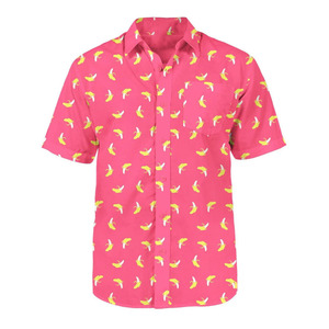 OEM High Street Men’s Casual <b>Shirts</b> – 100% Polyester Quick Dry Breathable <b>Half</b> Sleeve Turn-Down Collar, Custom Logo - Product Image 4