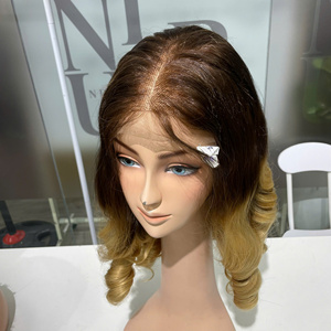 Peluca de Cabello Humano con Encaje Suizo 5x5, Ombre Rubio, Cabello Humano Natural, Venta al por Mayor, Alta Calidad, Cabello Humano Virgen 100% - Product Image 2