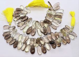 Perles de quartz citron bio naturel AAA, forme poire lisse, 9x16 MM, perles de pierres précieuses citron bio, 8 pouces, perles de quartz citron de qualité supérieure - Product Image 6