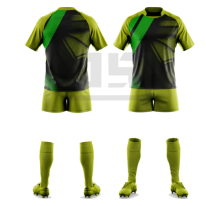 Uniforme de Rugby Estampado Premium, 100% Poliéster Ecológico, Sin Costuras, Resistente al Viento, Antibacteriano, Pantalones Cortos Ligeros - Product Image 5