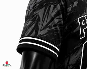 เสื้อเบสบอลผู้ชาย SINEWY SPORTS ลายพิมพ์ซับลิเมชั่น ชื่อทีม 00 ระบายเหงื่อได้ดี แขนสั้น ทรงปกติ สำหรับผู้ใหญ่ ทุกฤดูกาล - Product Image 3