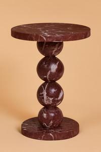 <b>Round</b> Wood Nightstand Pair: Beaded Tripod Leg Bedside <b>Tables</b> Newest Furniture 2026 - Product Image 5