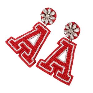 Earrings Beaded <b>Embroidery</b> Crafts Earrings Colors And Artistic Designs Made From Beads - Product Image 2