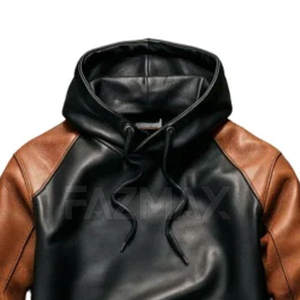 Premium Men's Polyester Windproof Oversized Winter Hoodie <b>Jacket</b> Hooded Streetwear Casual Outerwear Front Logo Custom OEM ODM - Product Image 5