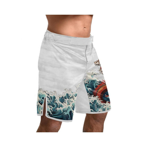 Pantalones Cortos de Artes Marciales Mixtas (MMA) Personalizados de Lana Peinada, de Secado Rápido, para Grappling, Ropa Deportiva para Hombre y Mujer, 100% Poliéster, Precio al por Mayor - Product Image 6