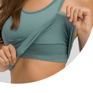 Camiseta Deportiva de Yoga sin Mangas para Mujer, Talla Grande, de Alta Calidad, Secado Rápido, Top Corto para Entrenamiento - Product Image 2