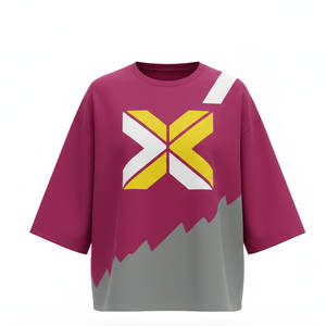 เสื้อยืดโอเวอร์ไซส์ทรงบ็อกซี่ ผ้าคอตตอนหนานุ่ม สไตล์สตรีทแวร์ สำหรับผู้ชาย ทรงหลวมไหล่ตก  ไม่จำกัดจำนวนสั่งขั้นต่ำ - Product Image 1