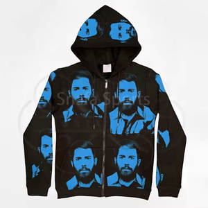 เสื้อฮู้ดดี้ราคาส่ง เสื้อกันหนาวไซส์ใหญ่ พิมพ์ลาย Asali-Hoodies ราคาขายส่ง เสื้อฮู้ดดี้ซิปแบบสตรีทแวร์ น้ำหนักเบา สำหรับผู้ชาย - Product Image 6