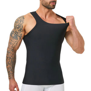 Mens Seamless Shapewear <b>Singlet</b> Ribbed Gym Stringer Fitness <b>Running</b> Shirt Tight Tank Top Quick Dry Breathable Eco-Friendly - Product Image 1