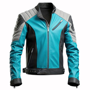 Wholesale Fashion Vintage Men Loose Fitted <b>Retro</b> <b>Leather</b> <b>Jackets</b> Hot Selling Good Comfortable Canvas Street Wear High Street - Product Image 1