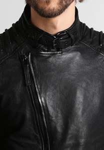 Veste en cuir véritable pour homme avec logo personnalisé, séchage rapide, respirante, hiver, faible MOQ, prix d'usine, OEM/ODM pour les détaillants - Product Image 5