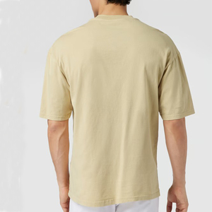 Nouveau style Printemps 2026 T-shirt en toile de coton épais teint en fil et lavé anti-boulochage Hip Hop Streetwear Décontracté Hommes Femmes Vente en gros - Product Image 6