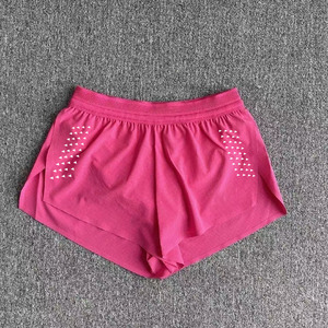 Women's Solid Color Knitted Sport Shorts Mid <b>Waist</b> <b>Elastic</b> Quick Dry Regular Fit Pink Green Black - Product Image 6