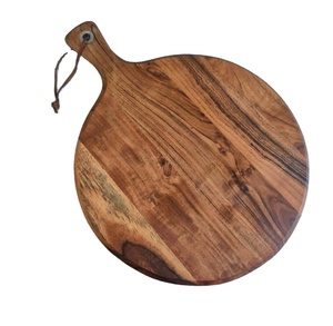 Planche à découper en bambou de luxe planche à charcuterie en bois d'acacia planche à fromage avec poignée à un prix abordable - Product Image 1