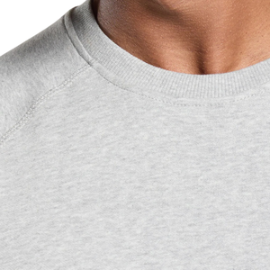 Sweat-shirt homme coupe ajustée gris clair en molleton premium, col rond, style athlétique décontracté pour le quotidien et le streetwear - Product Image 5