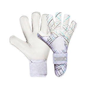 Custom Wears <b>Elite</b> Hybrid Match Goalie Mitts 4mm German Latex Finger Save Neoprene Double Wrap Adjustable Wrist <b>Strap</b> Full - Product Image 2