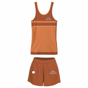 Idéal pour le fitness, ensemble 2 pièces en coton pour femmes, en vente en ligne, best-seller, prix bas, ensemble débardeur et short pour femmes - Product Image 1