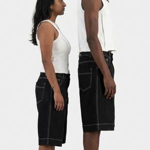 Jorts Unisex con Tela Vaquera Cómoda para Uso Casual, Moda Urbana, Viajes y Actividades Diarias, Transpirables, OEM - Product Image 5