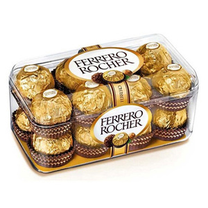 Paquete de bombones de lujo Ferrero Rocher con papel dorado, envueltos individualmente para exportación. - Product Image 5