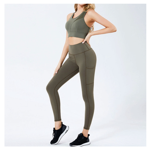 Fabricante Mayorista, Nuevo Diseño, Conjunto de Yoga Profesional para Mujer, Conjunto de Yoga para Mujer a Precio Económico, Nuevo Conjunto de Yoga para Mujer - Product Image 5