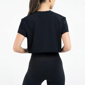 T-shirt décontracté surdimensionné pour femme, 100 % coton épais, respirant, grande taille, boutonné, personnalisable, coupe confortable - Product Image 5