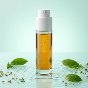 Sérum facial antioxydant aux graines de persil avec thé vert et niacinamide OEM ODM 50ml Flacon en verre MOQ 200 pièces - Product Image 4