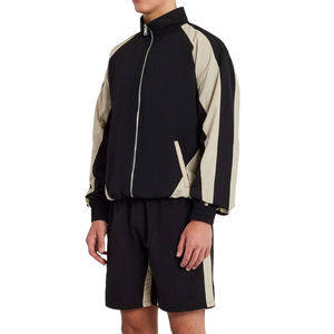 Ensemble court coupe décontractée pour homme 2026 de haute qualité, coupe-vent personnalisé 100 % polyester respirant en nylon - Product Image 3