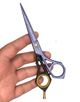Échantillon Gratuit Ciseaux de Barbier Professionnels Droitiers de 6 Pouces en Acier Inoxydable 4Cr13 du Pakistan avec Manche en Céramique Tranchant pour Coiffure