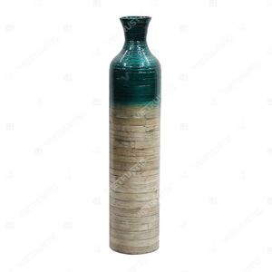 Jarrón de Bambú Tejido Vietrustic, Personalizable en Color, para Flores, Jarrón Grande para Sala de Estar, Macetas Grandes para Plantas de Interior - Product Image 4