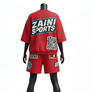 Conjunto de Camiseta y Pantalones Cortos Casuales para Mujer, Mezcla de Algodón Premium de 220 GSM, Tela Suave y Transpirable, Logotipo Personalizado por Transferencia Térmica - Product Image 2