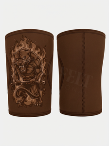 Fitness Weightlifting <b>Knee</b> Sleeve Custom Panther Design for Men Durable Support Compression Lifting 5mm Thickness <b>Knee</b> Sleeve - Product Image 4