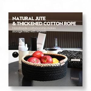 Customised Handmade Eco-Friendly Seagrass Woven Multifunction Storage Basket Lid for Dining Room Small Desktop Flower Gift - Product Image 3