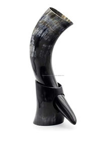 Offre Spéciale 2025 tasse en corne de buffle naturelle corne de Viking avec support authentique agate et tasse sans danger pour les aliments pas de fuites - Product Image 3