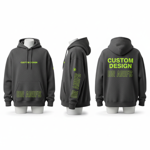Sudadera con Capucha para Hombre, Diseño Personalizado, Estampado Delantero y Trasero, Corte Regular, Felpa de Algodón, Ropa Casual de Otoño - Product Image 4