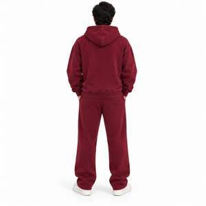 Conjunto Deportivo con Sudadera y Pantalones de Chándal Estampados OEM, Corte Holgado, 100% Algodón, Ropa Deportiva Informal para Entrenamiento de Invierno - Product Image 4