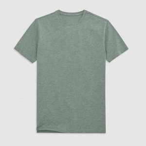 T-shirt personnalisé en bambou, T-shirt col rond en coton biologique pour homme, T-shirt ajusté d'été à manches courtes - Product Image 3