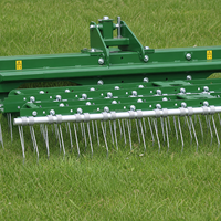 Scarificateur de gazon monté sur tracteur de 1,7 à 4,6 m avec 4 rangées de dents à ressort pour terrains de sport - Prix de dépôt