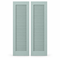 Volets de fenêtre horizontaux en bois massif sur mesure, à lamelles fixes, panneaux OEM pour la décoration extérieure de la maison, écologiques
