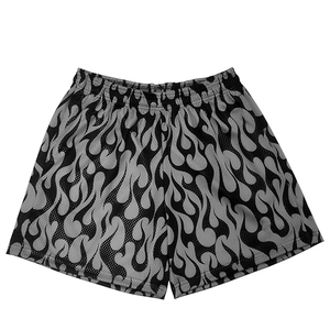 กางเกงบาสเก็ตบอลตาข่ายผู้ชาย เอวยางยืด มีเชือกผูก กระเป๋าข้าง พิมพ์ลายแบบซับลิเมชั่น 3 มิติ ผู้ผลิตจัดจำหน่าย - Product Image 2